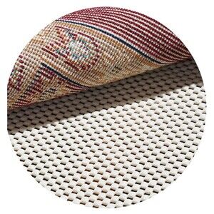 68” Round Non-Slip Rug Pad Anti-Skid Floor Protector Trim-to-Fit NEW (A3)